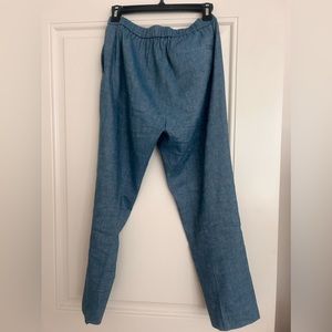 Theory - Treeca pull on ankle trouser denim